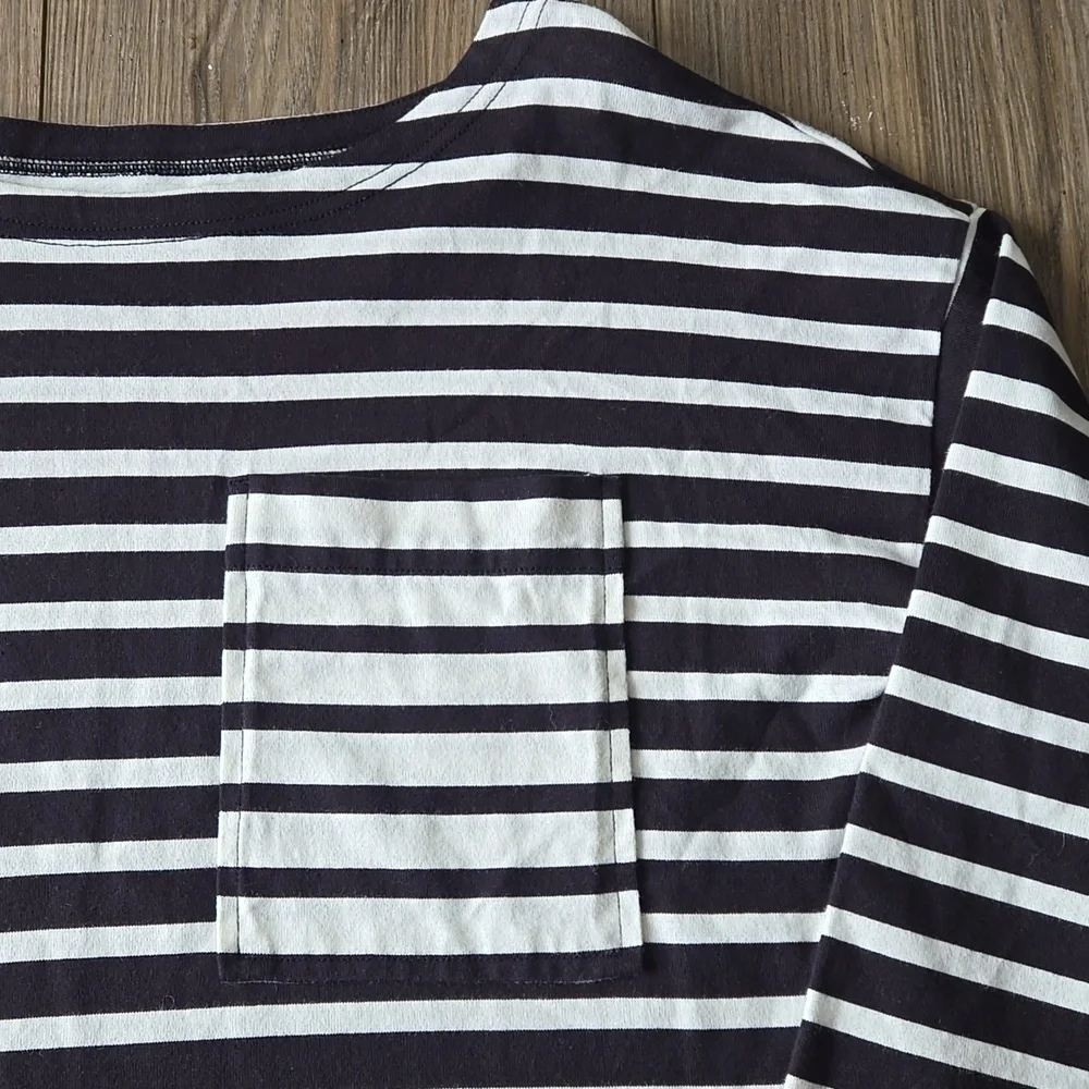 Kate Spade Black And White Stripe Quarter Sleeve Top